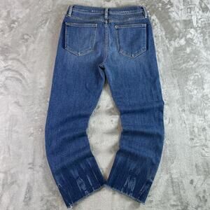 Distressed Frame Denim Le High Straight Jeans Womens 28 Blue Leg Pants